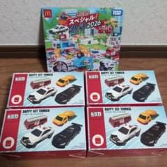 マクドナルド ハッピーセット トミカ コンプリート 4個セット DVD付きのサムネイル
