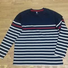 ユニクロ ボーダー 長袖 Tシャツ 130サイズのサムネイル