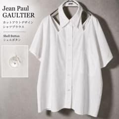 Jean Paul GAULTIER 半袖カットアウトデザイン シャツブラウス - メルカリ