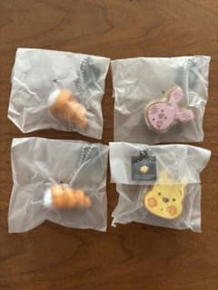 Nuiパン ディズニーキャラクター ミニチュアキーチェーン 4個セットのサムネイル
