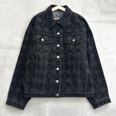 新品 PAMEO POSE 24AW クローバー柄 デニムジャケット ブラック - メルカリ