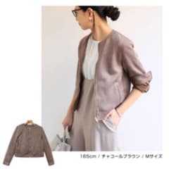 スェードノーカラージャケットのサムネイル