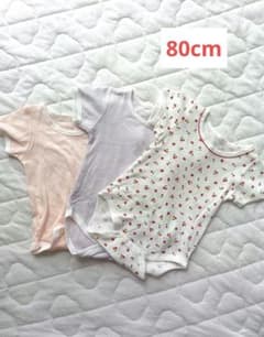ベビー肌着 半袖シャツ 3枚セット 80サイズのサムネイル