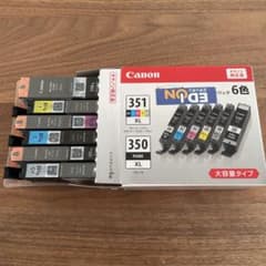 キャノン純正インク　6色セット　BCI-351XL+350XL  Canonのサムネイル