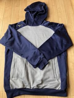 Mizuno ネイビー グレー フード付きパーカーのサムネイル