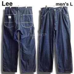 美品☆ Lee ペインターパンツ W90cm 濃紺 ルーズストレートデニム