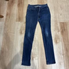 GU スキニーデニム 221-281502 濃い青のサムネイル