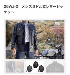 デグナー レザーライダースジャケット プロテクター付のサムネイル