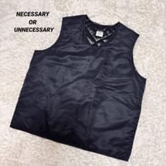 NECESSARY OR UNNECESSARY〉中綿ベスト ブラック 日本製 - メルカリ