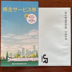 J R東日本株主優待割引2枚と株主サービス券のサムネイル