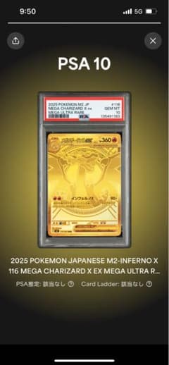 PSA10ポケモンカード　インフェルノX メガリザードンX ex MUR
