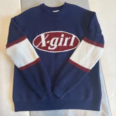エックスガールOVAL LOGO JACQUARDKNIT TOPのサムネイル