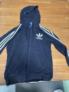 adidas フード付きパーカー Mサイズ 黒のサムネイル