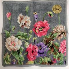FEILER フェイラー ハンカチ 花柄 グレーのサムネイル