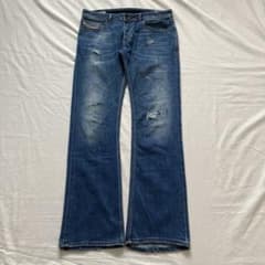 00s diesel ripped flare jeans swag y2k - メルカリ