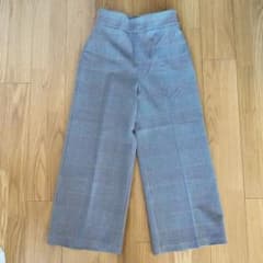 ZARA WOMAN チェック柄 スラックス　ワイドパンツM