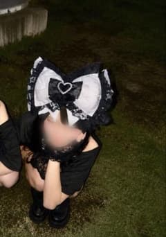 盛り髪セット　白黒のサムネイル