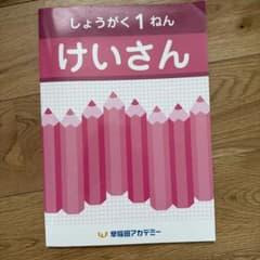 未使用 早稲田アカデミー 小学1年 けいさん かんじ テキストセット
