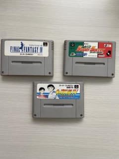 スーパーファミコン ソフト 3本セット キャプテン翼Ⅳ FF4 - メルカリ
