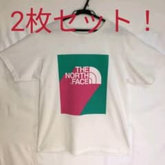 美品　2枚セット！　THE NORTH FACE　ロゴ　Tシャツ　紫　白のサムネイル