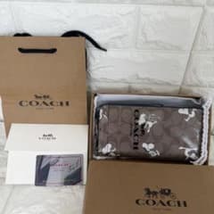 COACH コーチ 財布 シグネチャー アコーディオンラウンドジップC4596 