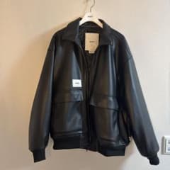 WTAPS ブラック レザーダウンジャケット WTAPS ブラックレザージャケット xl 04 - メルカリ