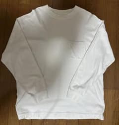 GLOBAL WORK 長袖ポケットTシャツ ホワイト Lのサムネイル
