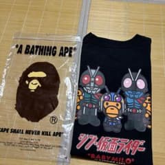 A BATHING APE BAPE 신 가면 라이더 티셔츠 MILO L