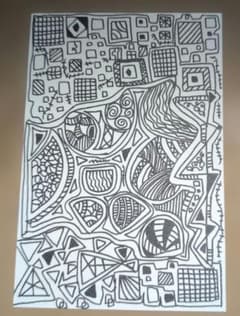 ★原画　手描きアート　抽象画　現代アート★のサムネイル