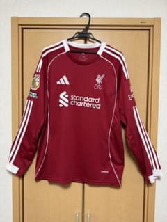 新品、未使用]リヴァプール ファンダイク 4番 長袖 ユニフォーム 25-26