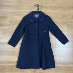 ANNA SUI 140ウールコート 紺 - メルカリ