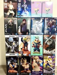鬼滅の刃 ナルト ヒロアカ ドラゴンボール フィギュア まとめ売り 16点