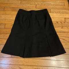 黒 フレアスカート ひざ丈のサムネイル
