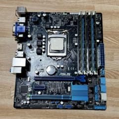 ASUS B75M-PLUS i7 3770 DDR3 16GBセット動作確認済 - メルカリ