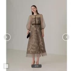 leja チュールパイピングリーフベルトAラインドレス M - メルカリ