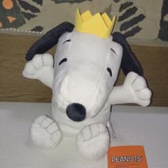 スヌーピー ぬいぐるみ 王冠付き 約30cm PEANUTS パペットのサムネイル
