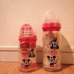 ピジョンほ乳瓶☆ミッキー＆ミニー、大・小セットのサムネイル