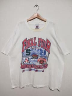 372 90s USA 헌옷 NCAA 농구 싱글 스티치 티셔츠