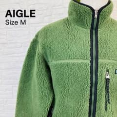 エーグル フリースジャケット ボア グリーン Mサイズのサムネイル