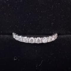★ PT900 H&C ダイヤモンド ハーフエタニティ リング PT900 ダイヤモンド ハーフエタニティリング 0.5ct #10 H&C - メルカリ