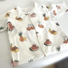 新品 gelato pique フルーツ柄 2WAYオール 50-70cmのサムネイル