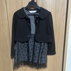 Paupière ドット柄ドレスセット 120のサムネイル