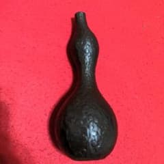 伝統工芸 高岡銅器 青銅 二上常太郎 (元威) 作 花瓶 一輪挿し - メルカリ