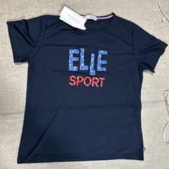 【新品未使用】ELLE SPORT ネイビー 半袖Tシャツ　タグ付きのサムネイル