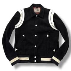 美品】TMT スタジャン コーデュロイ レザー ブルゾン ジャケット 