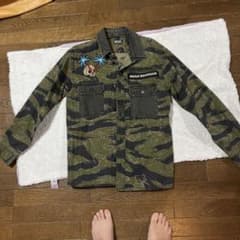 DIESEL タイガーカモ ミリタリーシャツ 刺繍 ワッペンのサムネイル