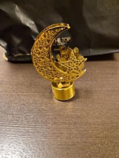 【未使用】三日月・星・モスクのライト 置物 ゴールド　UAE ドバイのサムネイル