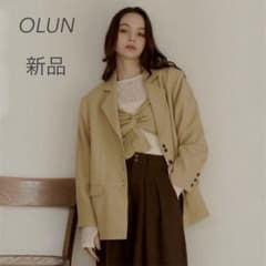 新品きりまる OLUN リネンブレンドテーラードジャケット Mサイズ