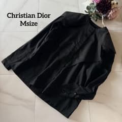 NO.6-187Christian Dior サイズM 黒ブラック ビッグカラー - メルカリ