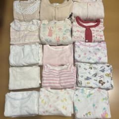 ベビー服 ロンパース カバーオール 長肌着 短肌着まとめ売り 22点セットのサムネイル